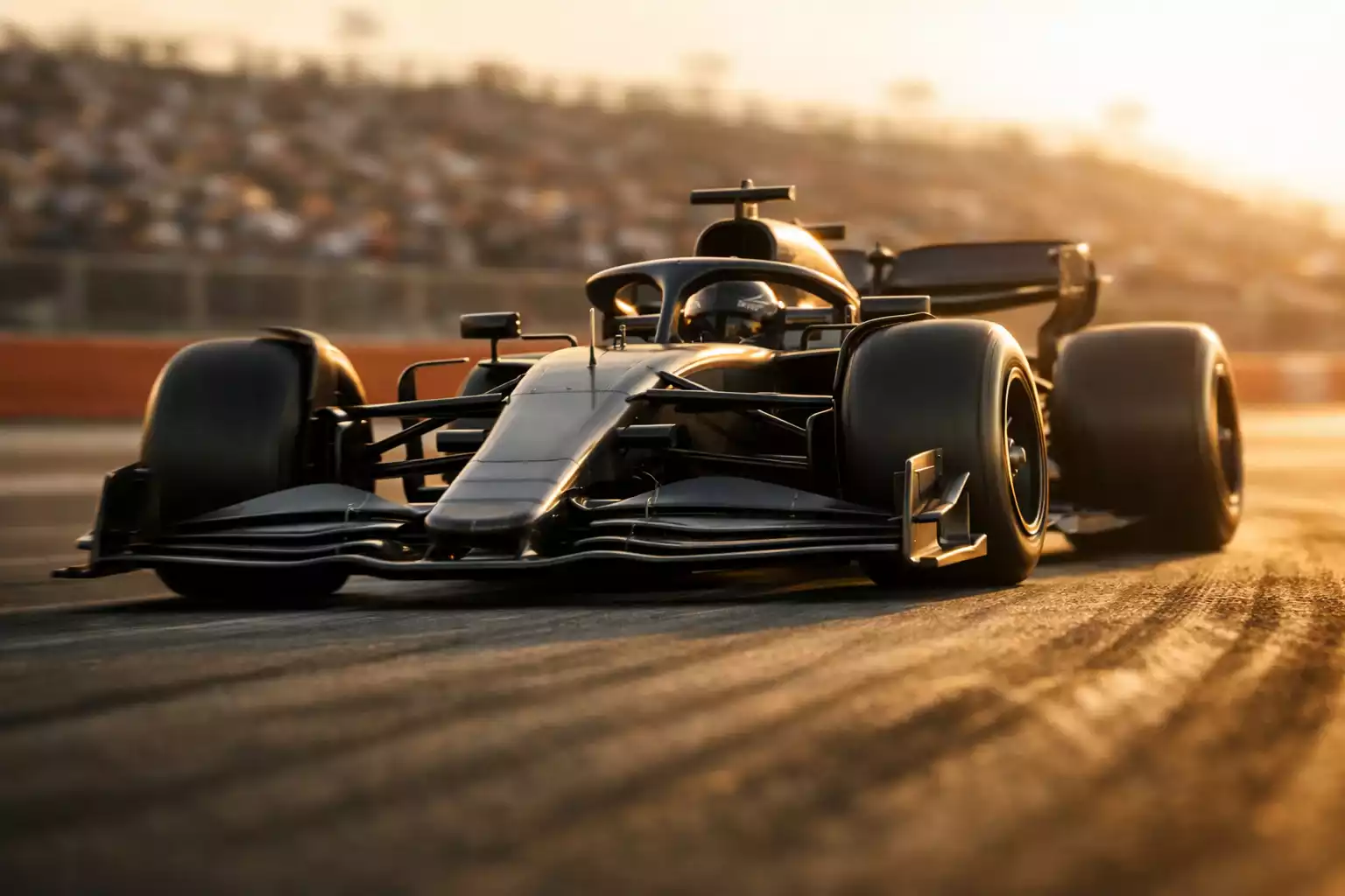 Formel 1 Rennwagen auf der Rennstrecke bei einem Grand Prix