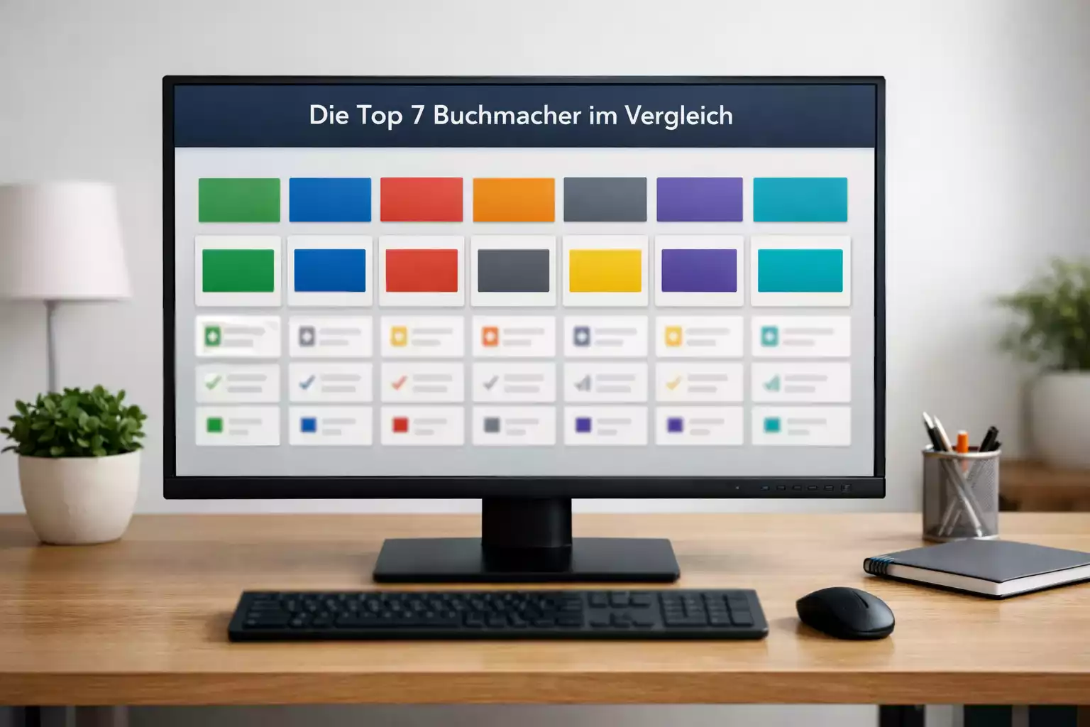 Mehrere Buchmacher-Logos auf Bildschirm dargestellt
